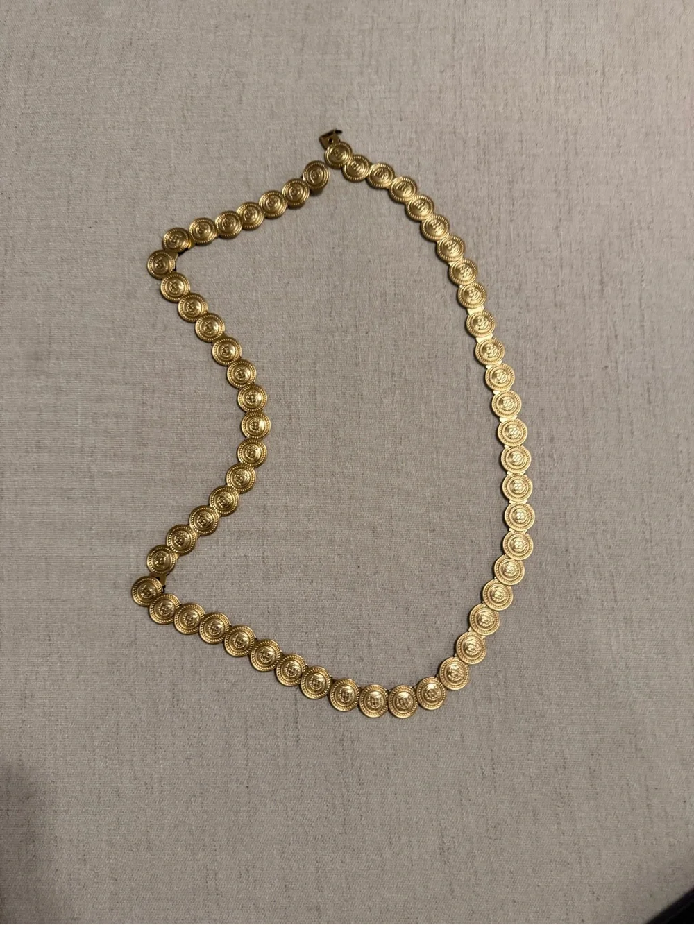 Double Strand Gold Coin-Link Waist Belt